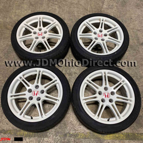 JDM EP3 Type R White Wheels 5 Lug 5x114.3  